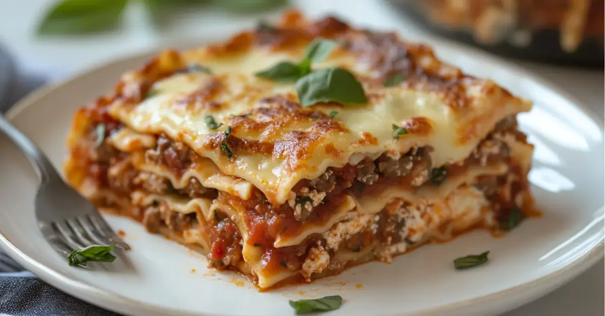 Crockpot Ravioli Lasagna