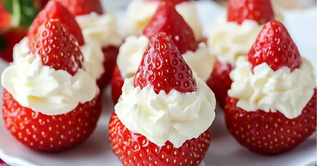 Cheesecake Stuffed Strawberries