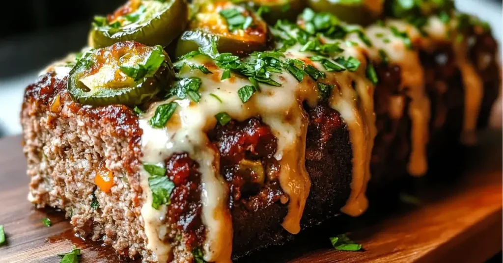 Smoky Jalapeno Popper Meatloaf