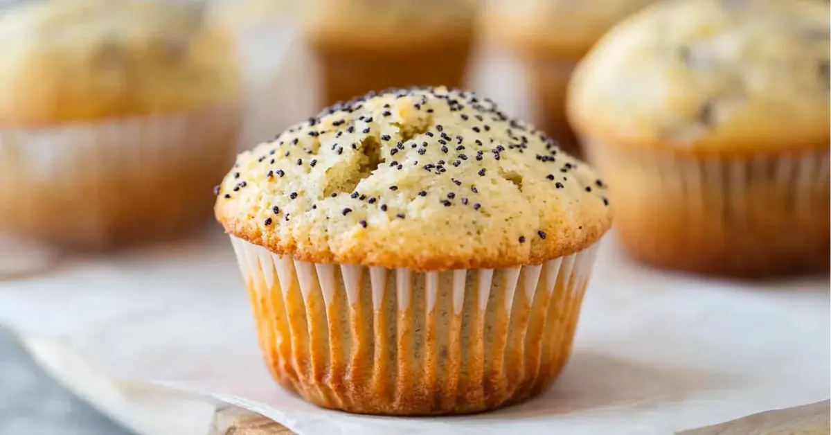 Gluten-Free Almond Poppyseed Muffins