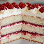 White Chocolate Raspberry Cake