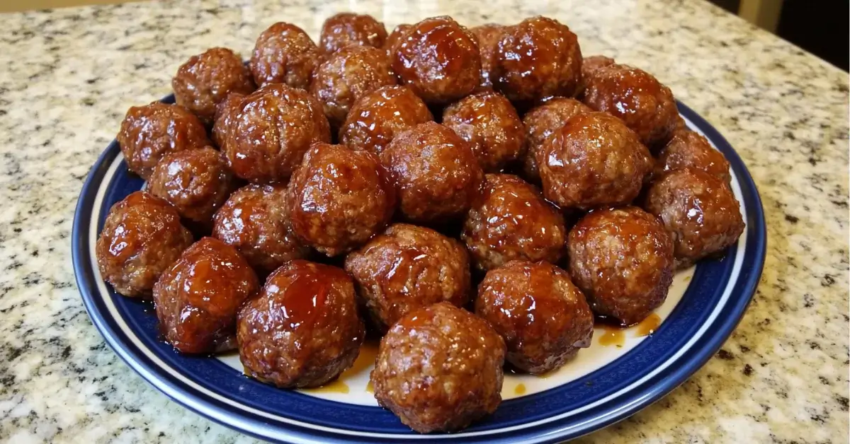 Crock Pot Grape Jelly Meatballs