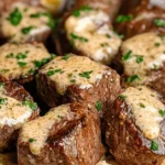 Make Garlic Butter Steak Bites with Creamy Parmesan Pasta