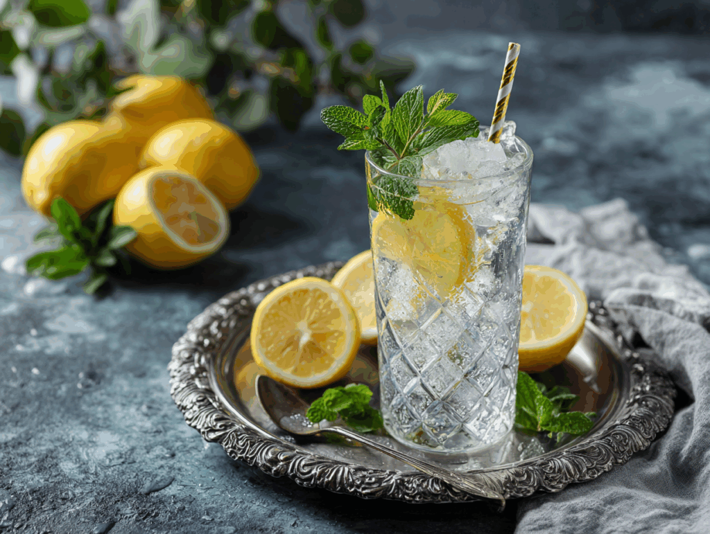 ice water hack recipe with lemon and apple cider vinegar