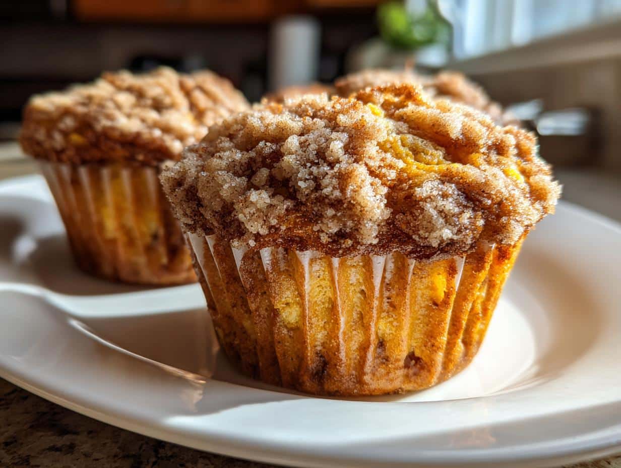 Apple Pumpkin Streusel Muffins