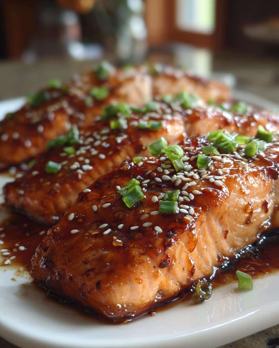Baked Teriyaki Salmon - detail 1