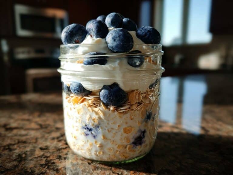 Blueberry Cheesecake Overnight Oats