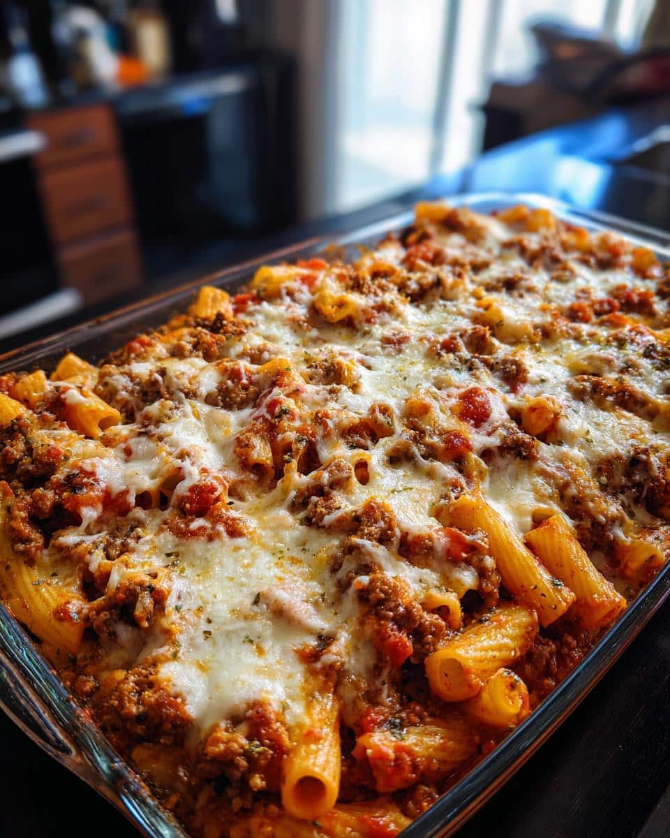 Cheesy Beef Rigatoni Bake - detail 1