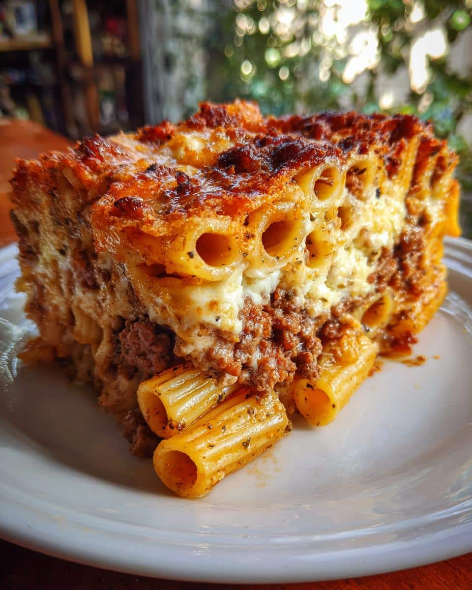 Cheesy Beef Rigatoni Bake - detail 2