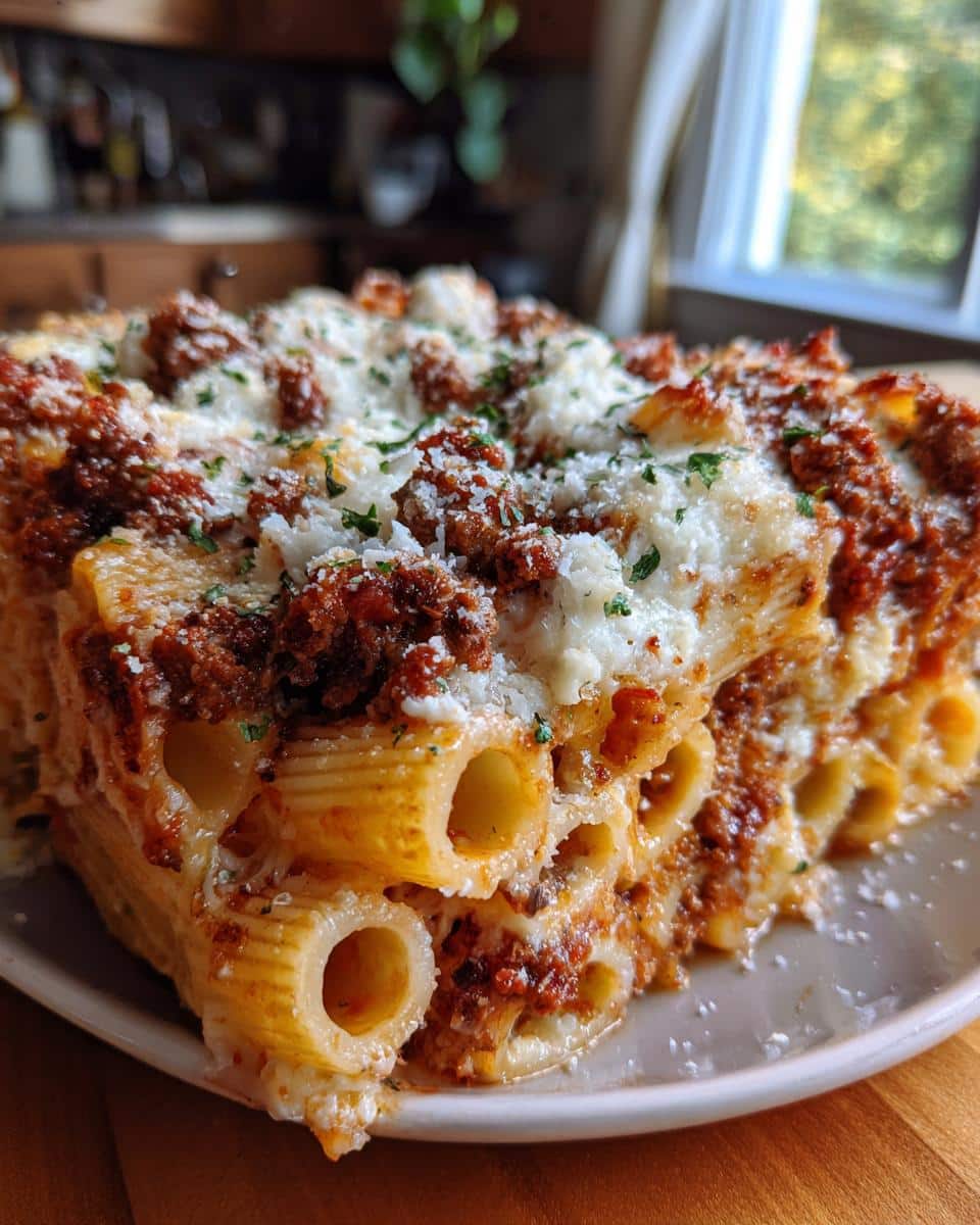 Cheesy Beef Rigatoni Bake - detail 3