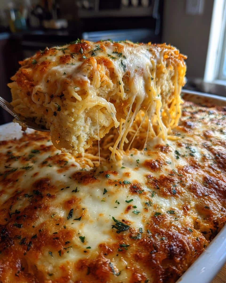 Cheesy Spaghetti Garlic Bread - detail 3