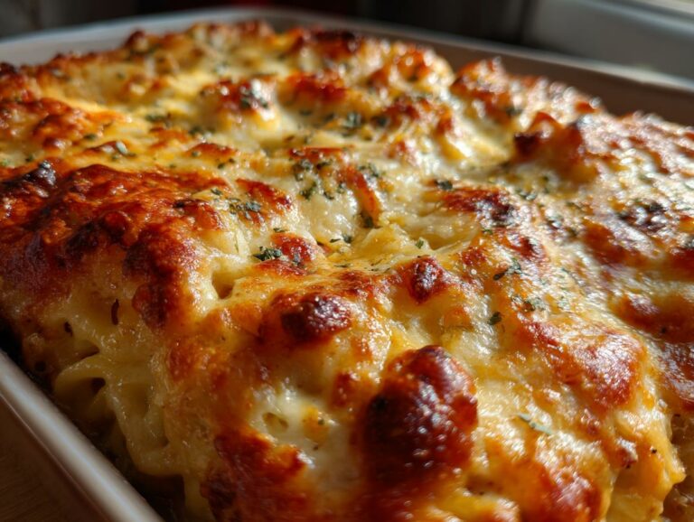 Cheesy Spaghetti Garlic Bread