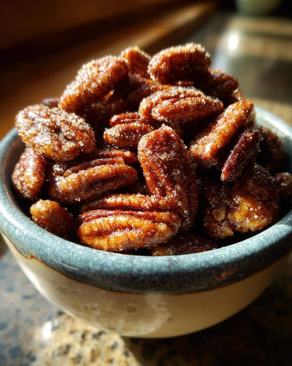 Cinnamon Roasted Pecans - detail 2