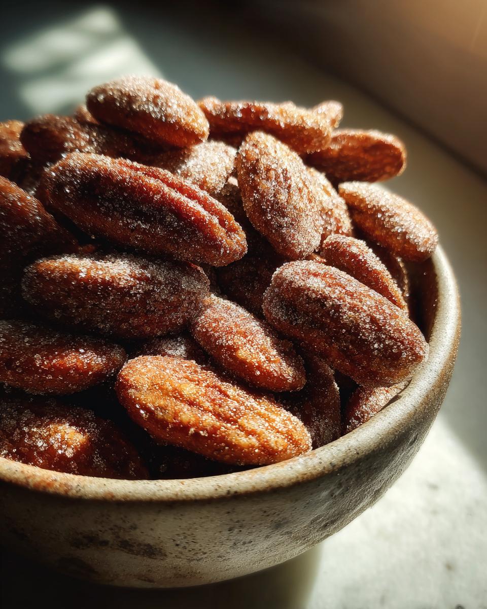 Cinnamon Roasted Pecans - detail 3