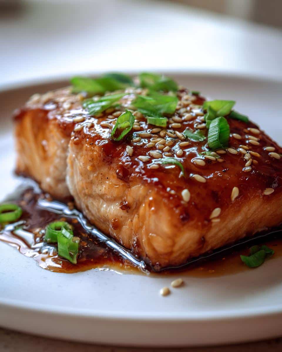 Ginger Soy Glazed Salmon - detail 1