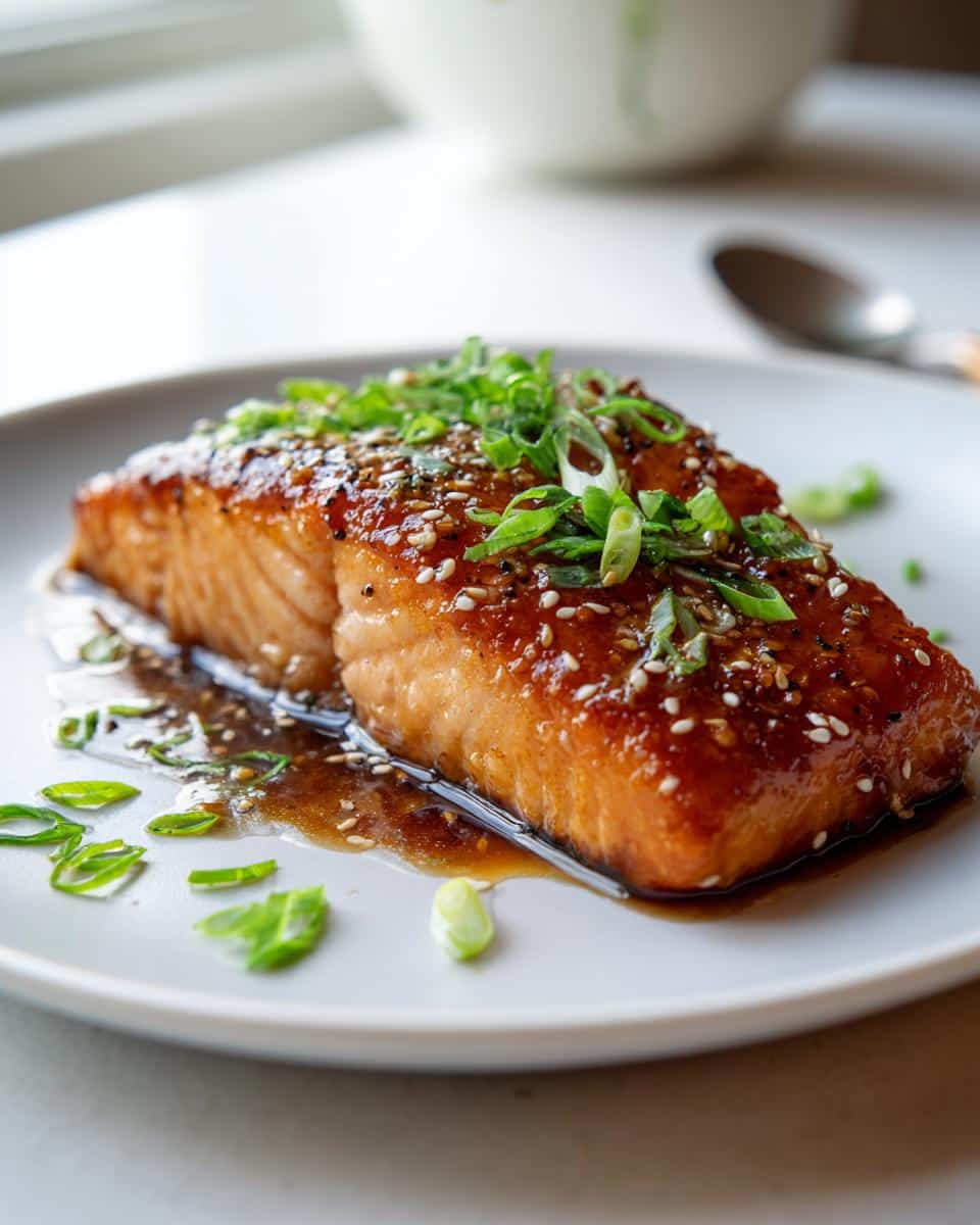 Ginger Soy Glazed Salmon - detail 2