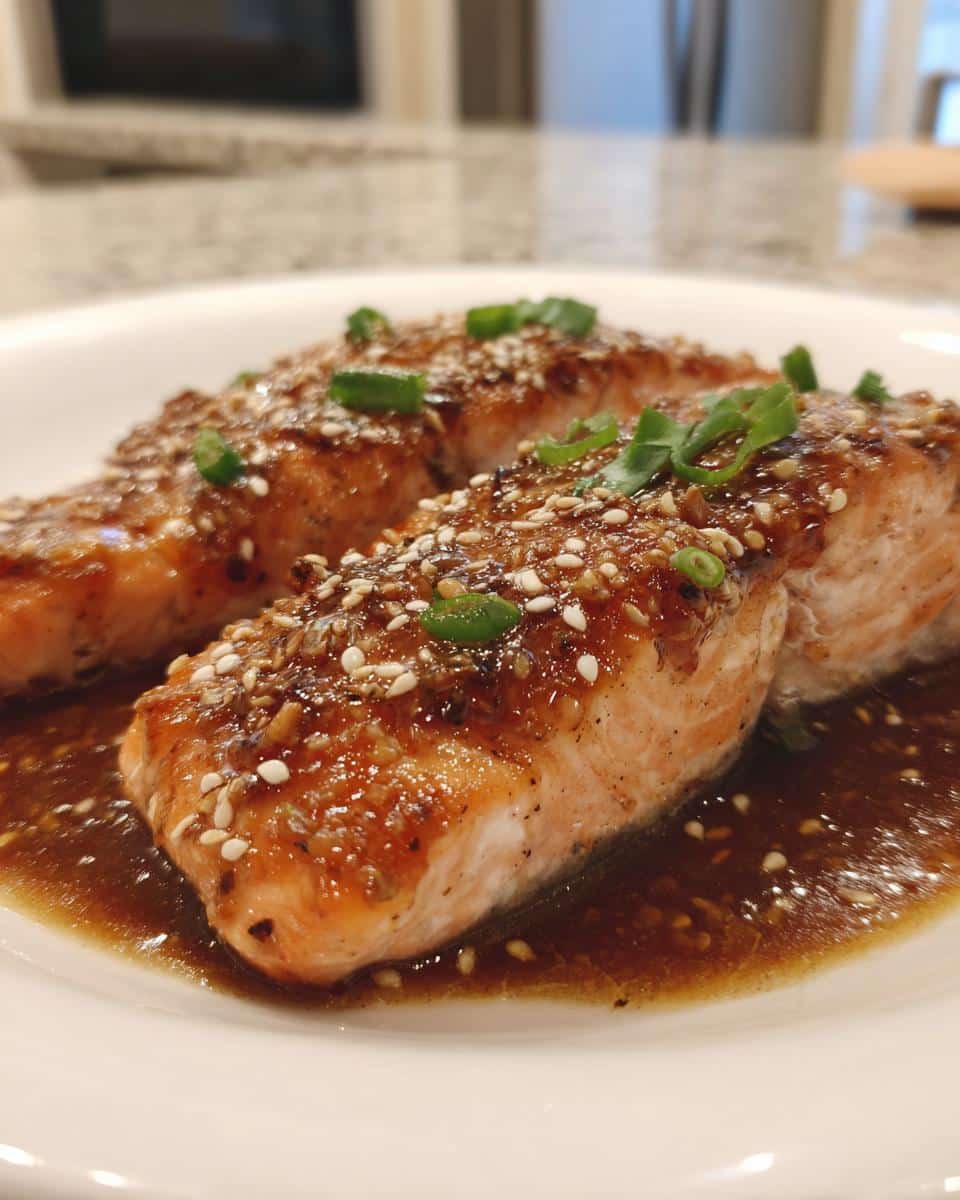 Ginger Soy Glazed Salmon - detail 3