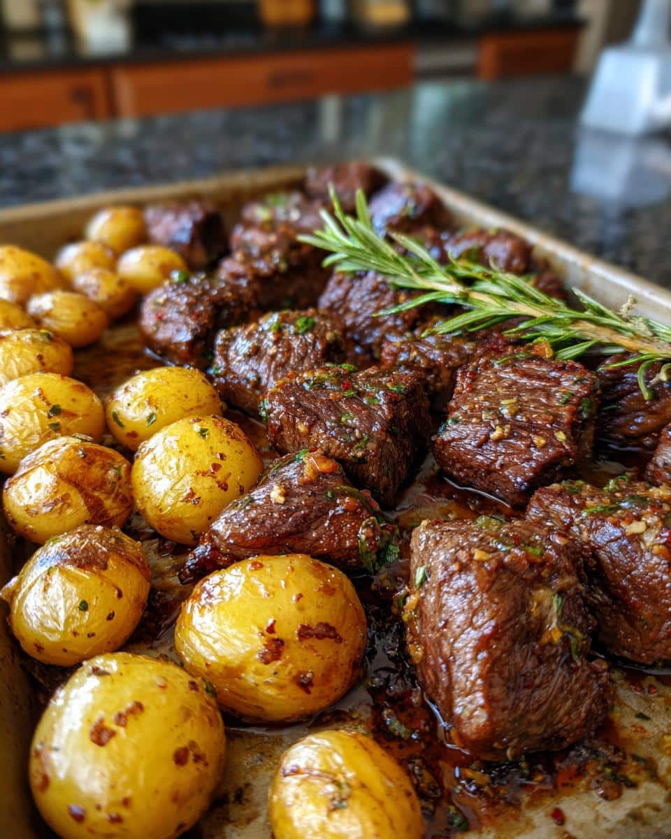 High Protein Garlic Butter Beef Bites & Potatoes - detail 2