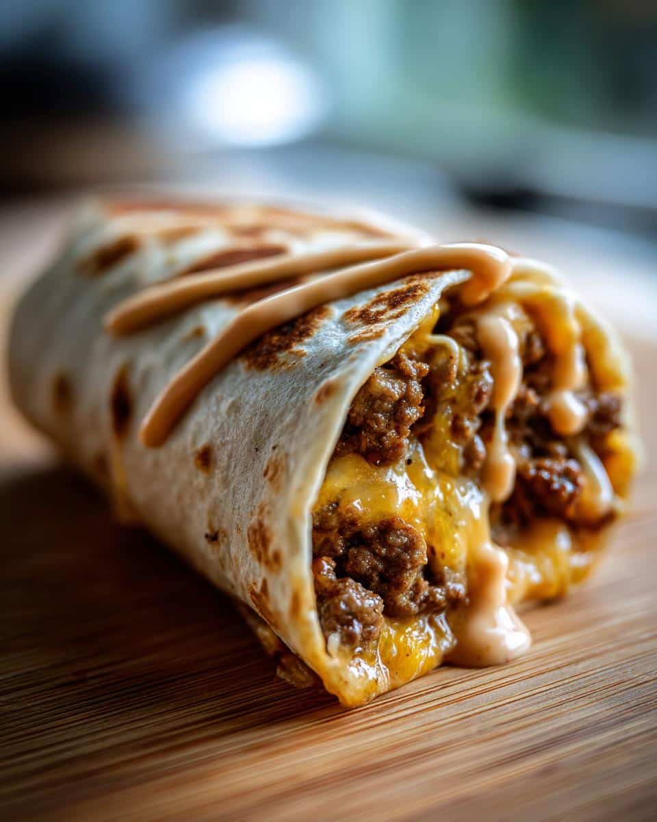 Homemade Big Mac Wraps With Special Sauce - detail 1