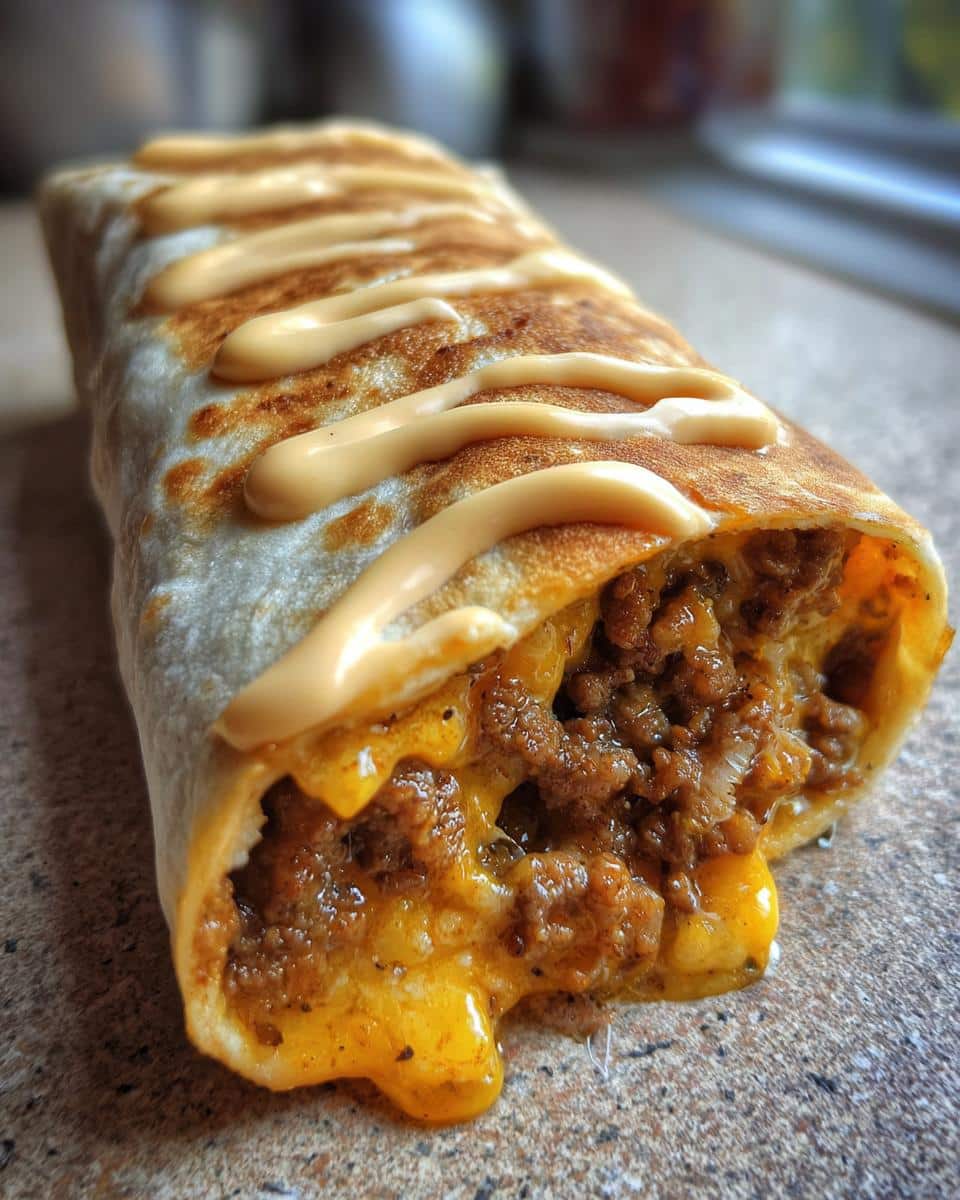 Homemade Big Mac Wraps With Special Sauce - detail 2