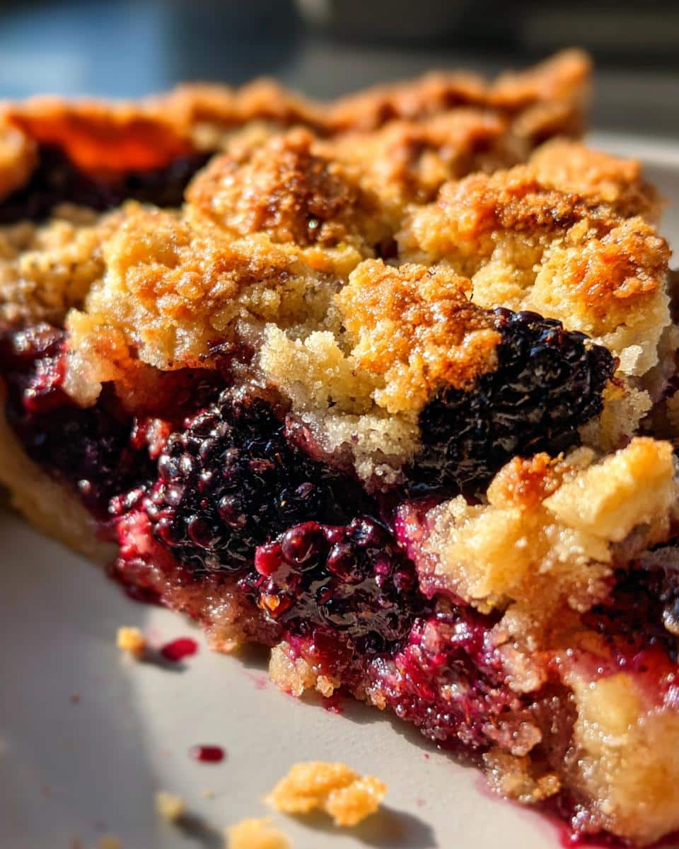 Homemade Blackberry Cobbler - detail 2