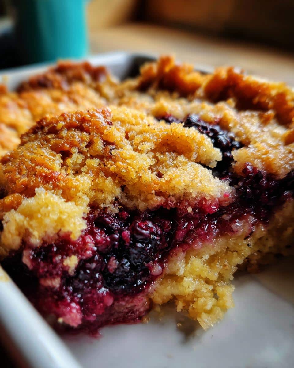 Homemade Blackberry Cobbler - detail 3