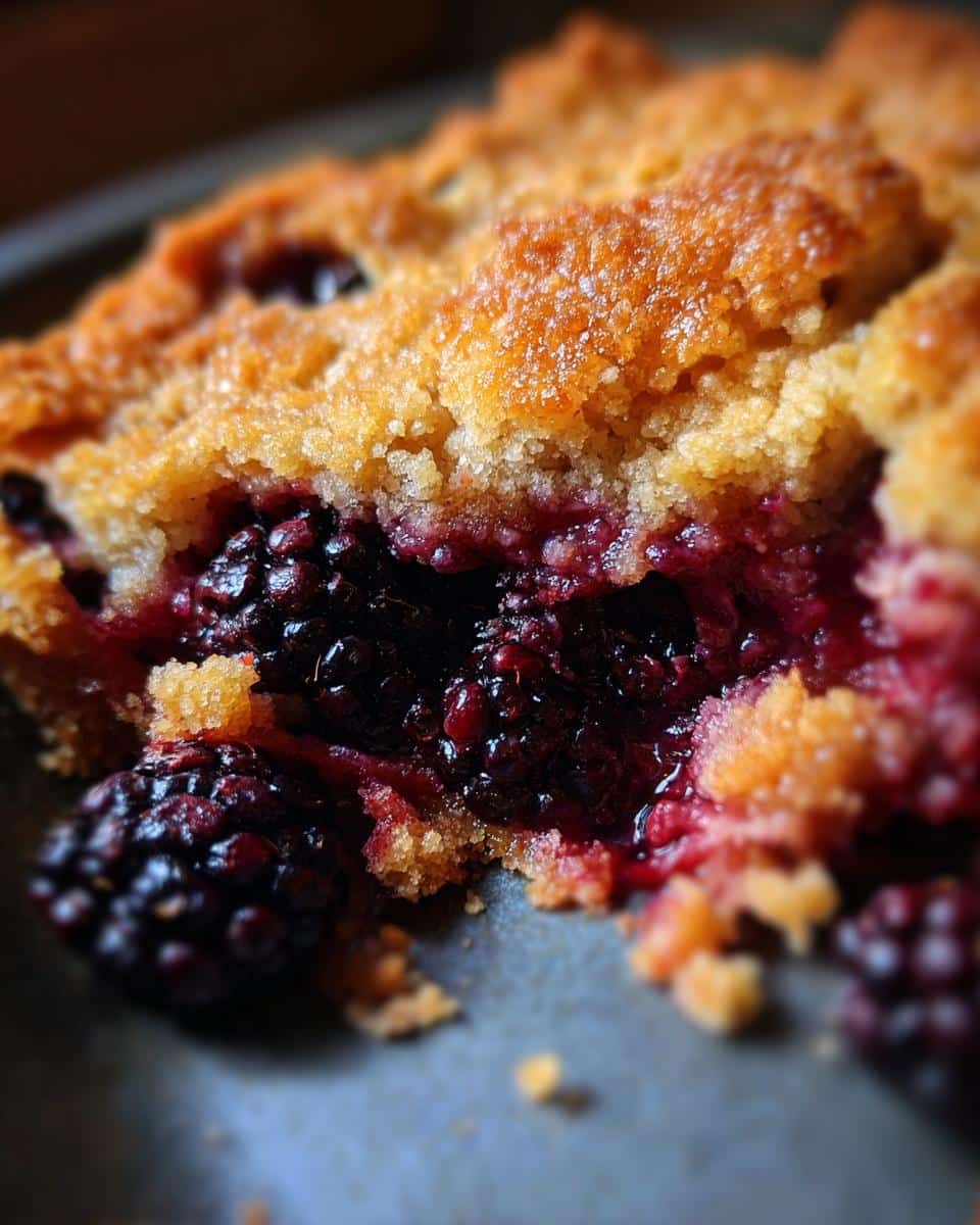Homemade Blackberry Cobbler - detail 4