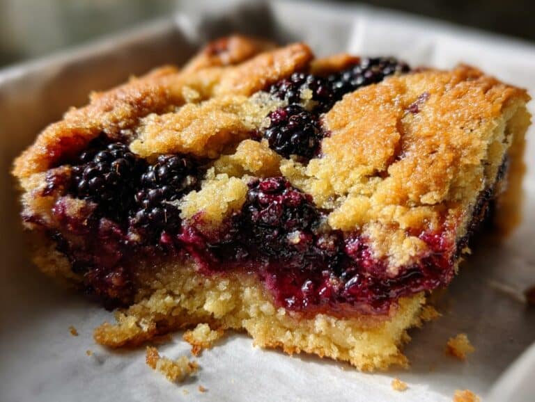 Homemade Blackberry Cobbler