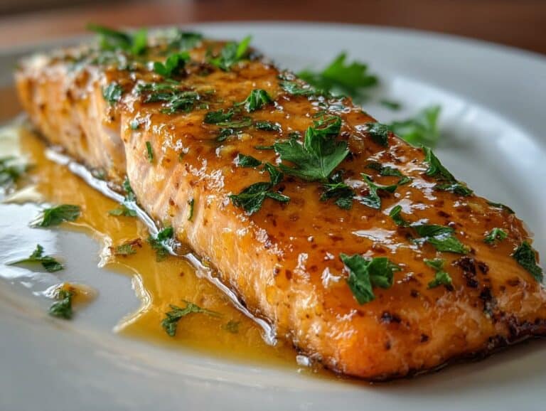 Honey Mustard Baked Salmon