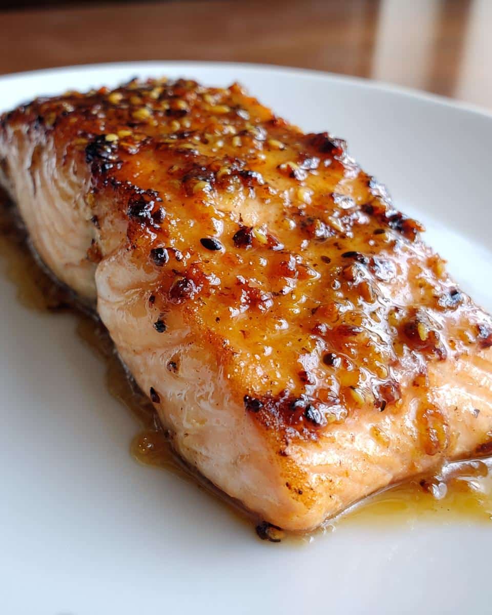 Maple Mustard Glazed Salmon - detail 1