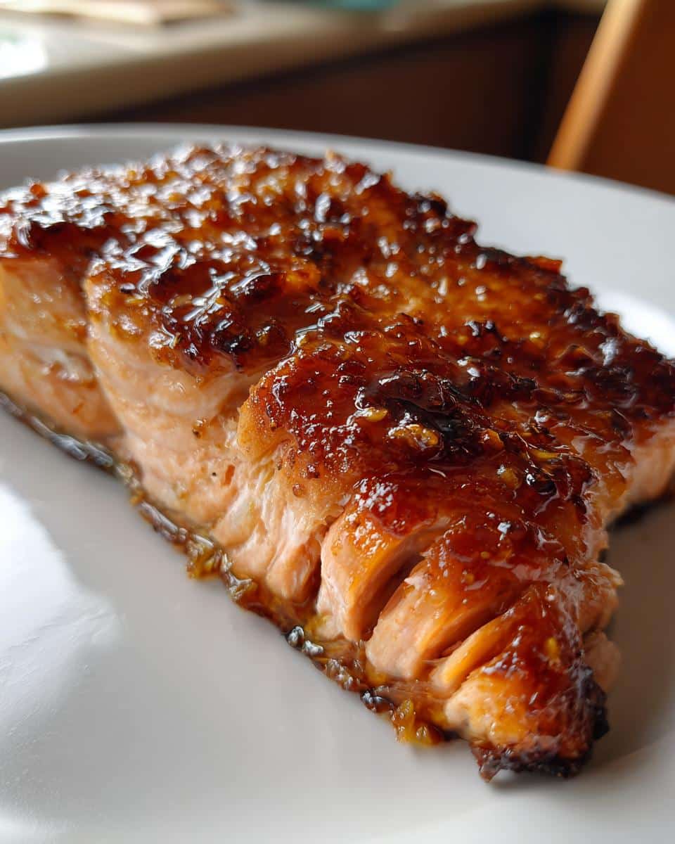 Maple Mustard Glazed Salmon - detail 3
