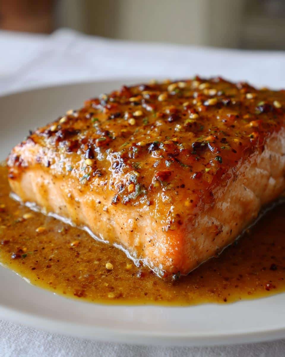 Maple Mustard Glazed Salmon - detail 4