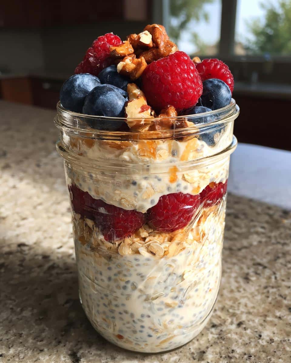 Overnight Oats in a Jar - detail 2