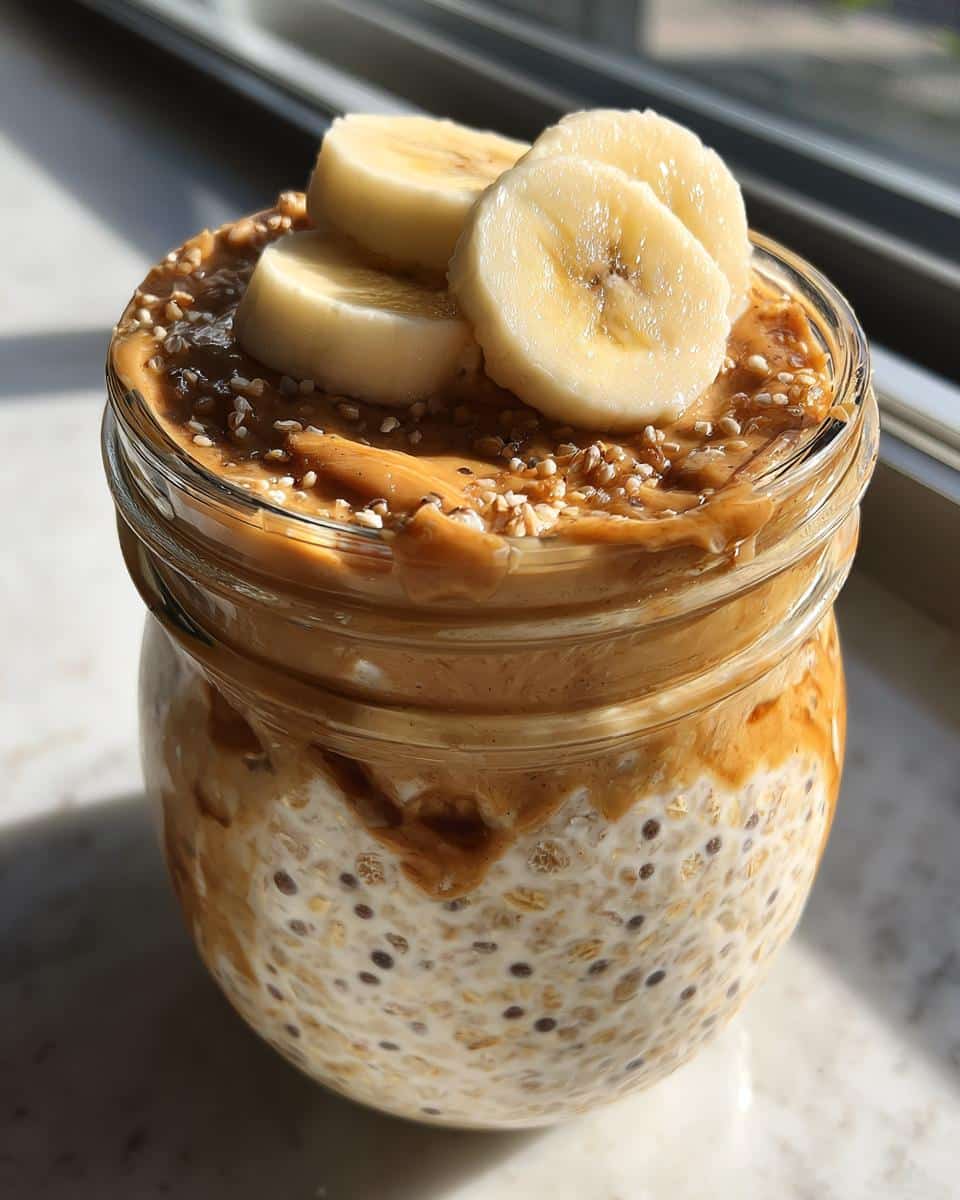Peanut Butter Banana Overnight Oats - detail 2