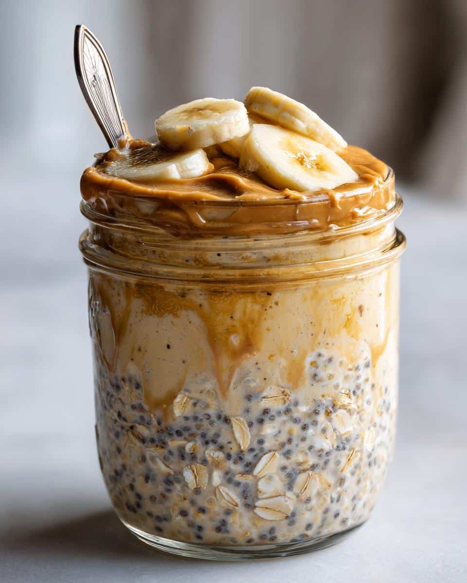 Peanut Butter Banana Overnight Oats - detail 3