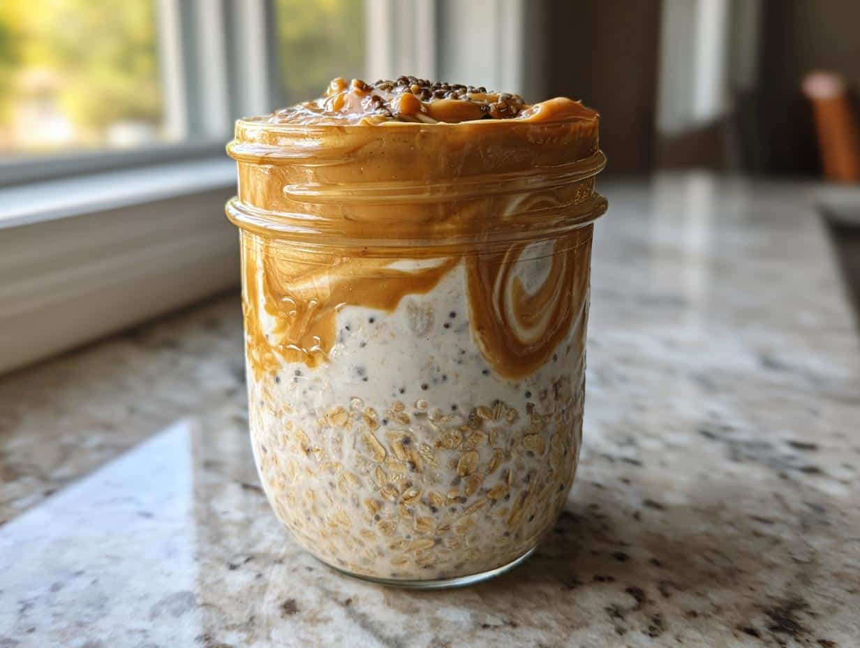 Peanut Butter Banana Overnight Oats