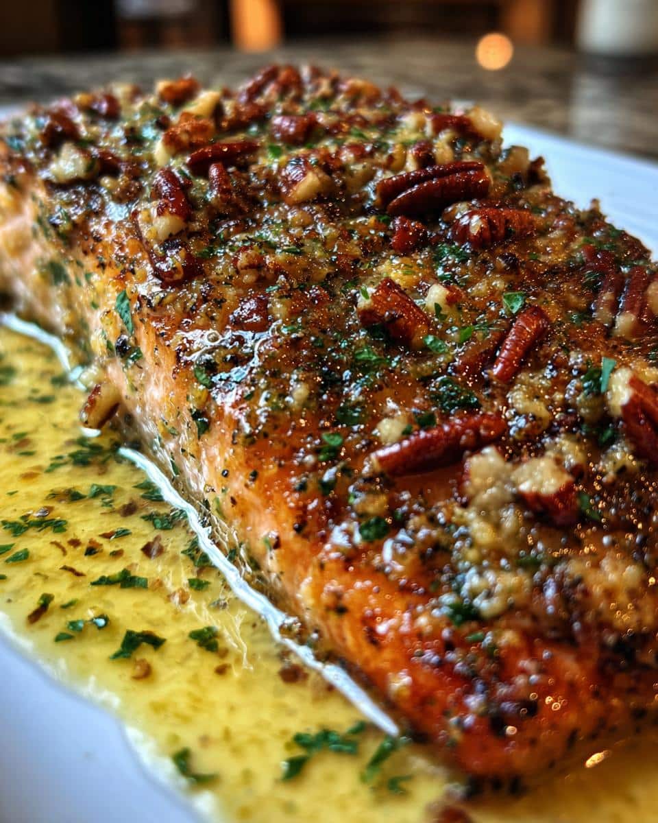 Pecan-Crusted Salmon with Lemon Glaze - detail 4