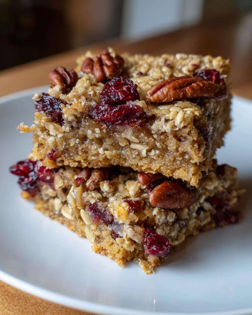 Pumpkin Cranberry Oat Bars - detail 1
