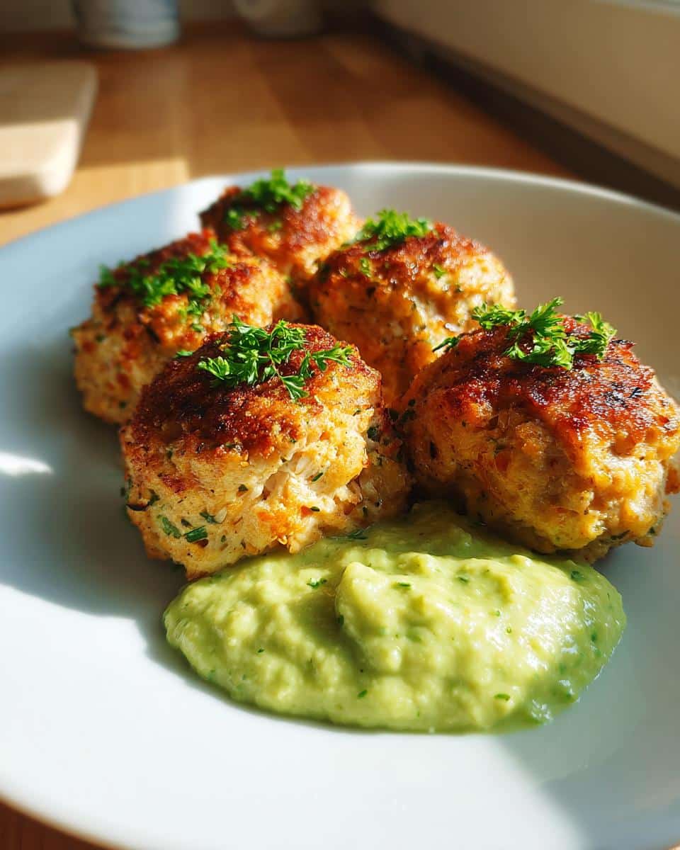 Salmon Balls with Creamy Avocado Sauce - detail 1