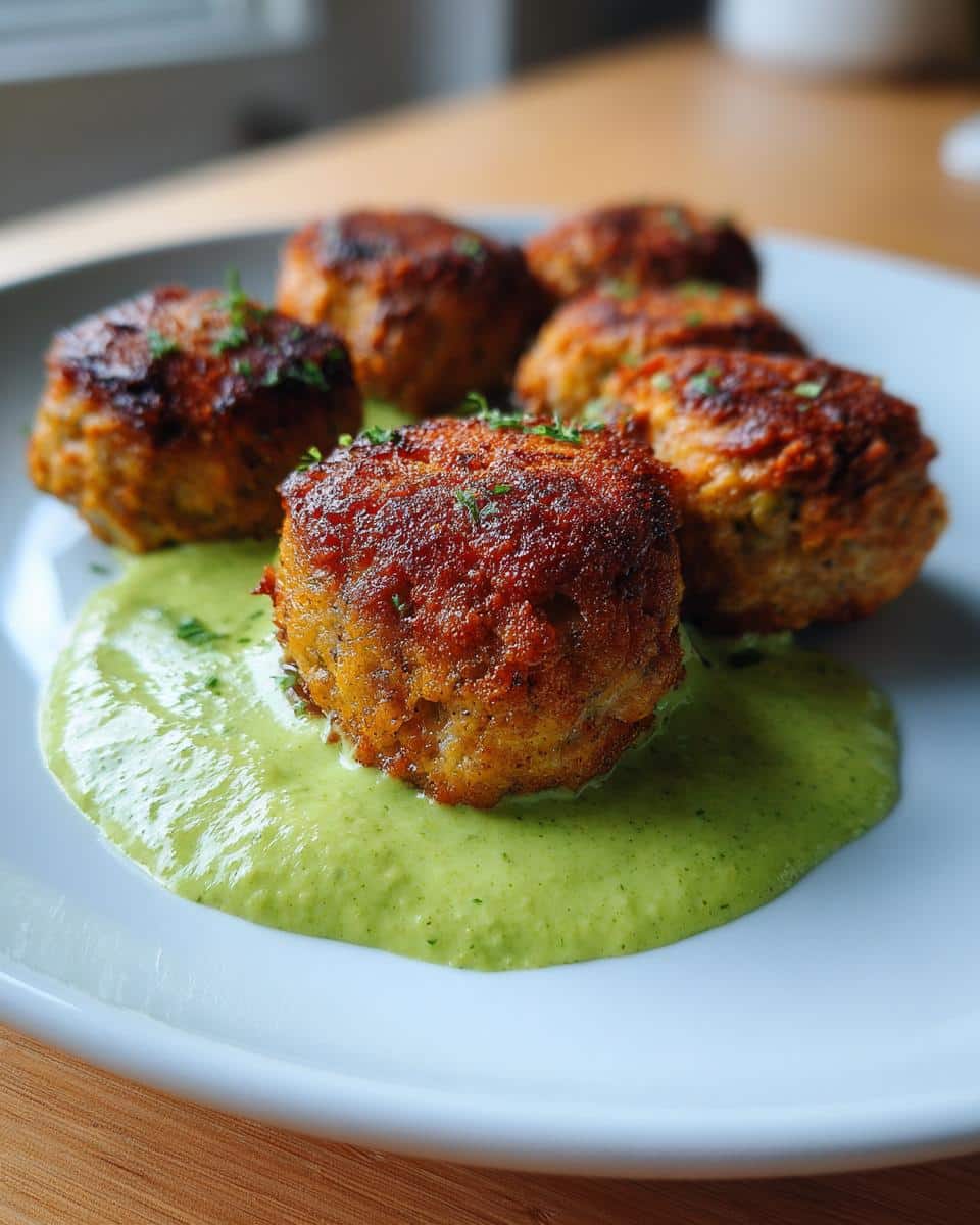 Salmon Balls with Creamy Avocado Sauce - detail 2
