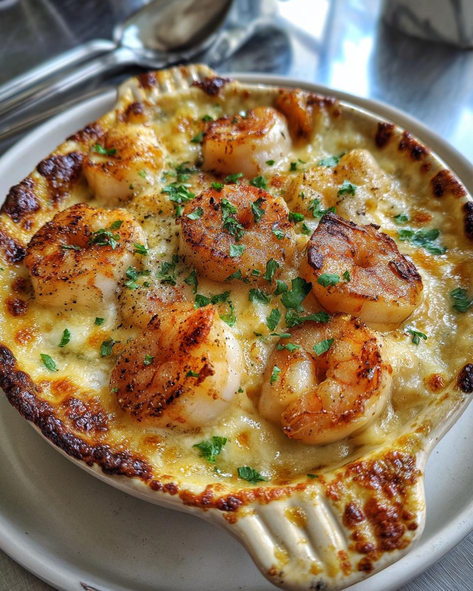 Savory Scallop & Shrimp Gratin - detail 2