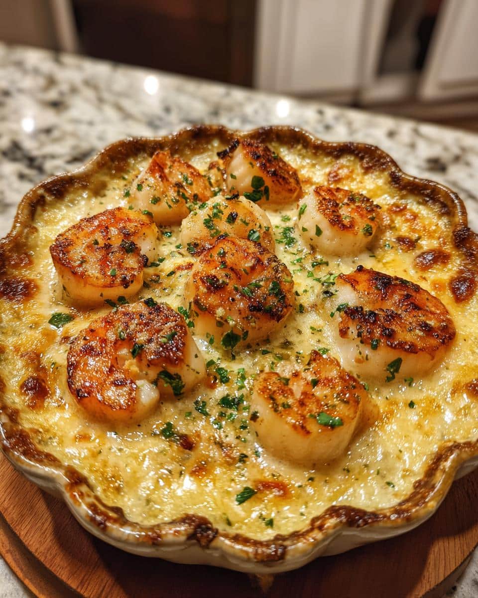 Savory Scallop & Shrimp Gratin - detail 3