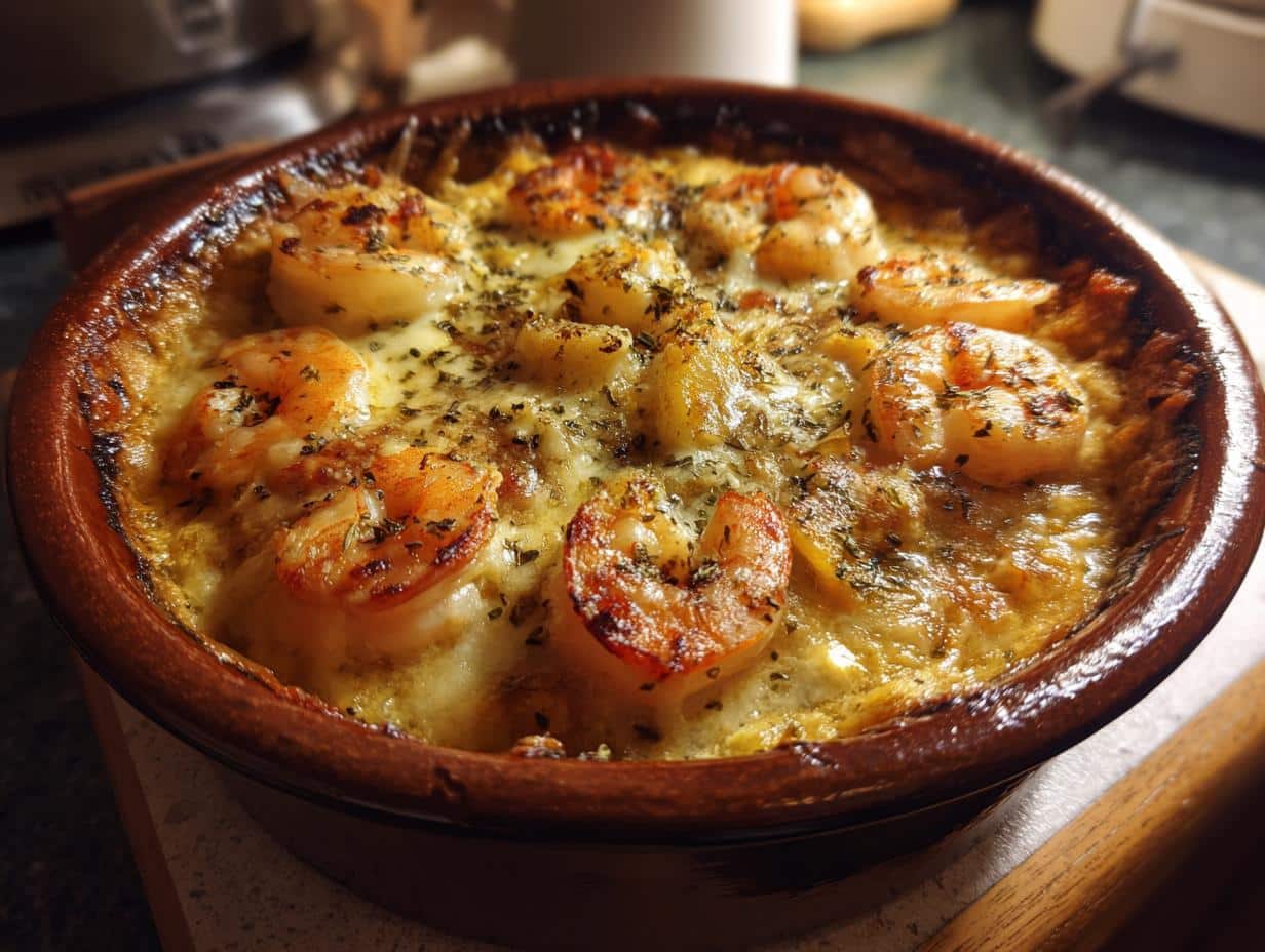 Savory Scallop & Shrimp Gratin