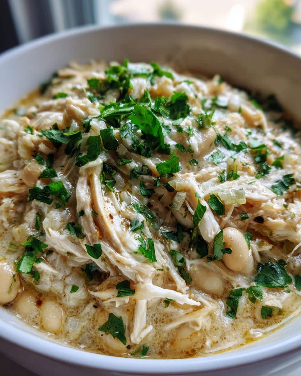 Slow Cooker Creamy White Chicken Chili - detail 3