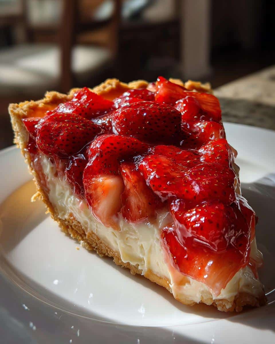 Strawberry Cream Cheese Pie - detail 1