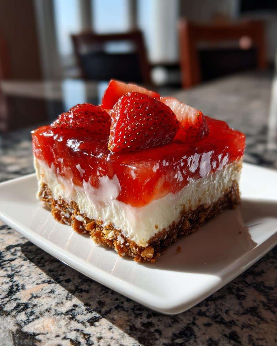 Strawberry Pretzel Salad - detail 3