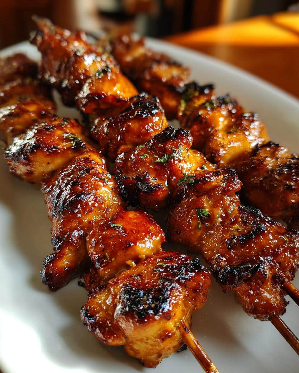 Tender Bourbon-Glazed Chicken Skewers - detail 4