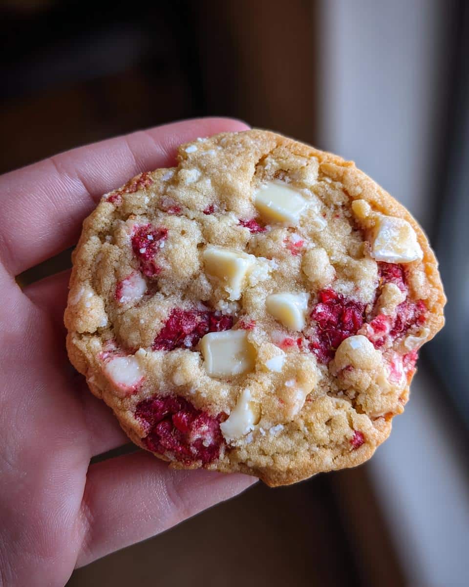 White Chocolate Raspberry Cookies - detail 1