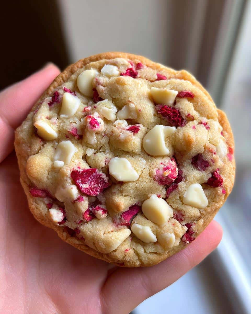 White Chocolate Raspberry Cookies - detail 3