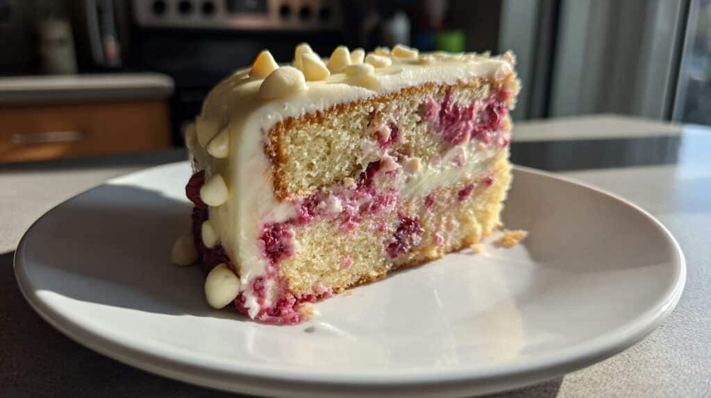 White Chocolate Raspberry Dream Cake